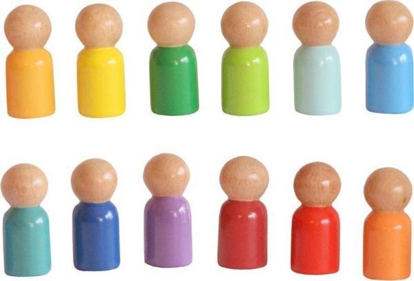 WoodnJoy Waldorf 12'li Peg Bebek - Image 1