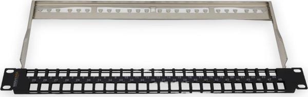 48 PORT 1 U CAT6 PATCH PANEL BOŞ SIGNAMAX - Image 1