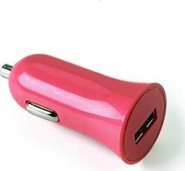 Celly Car Charger 1A USB Pembe Port - Image 1