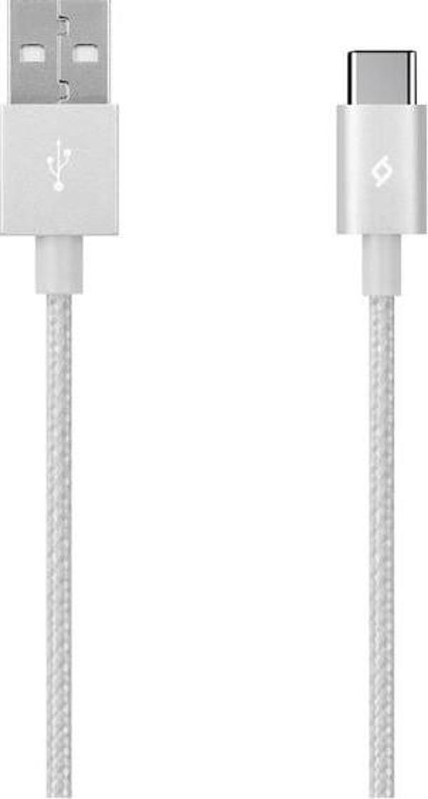ttec AlumiCable Type C Gümüş Şarj Kablosu  - Image 1