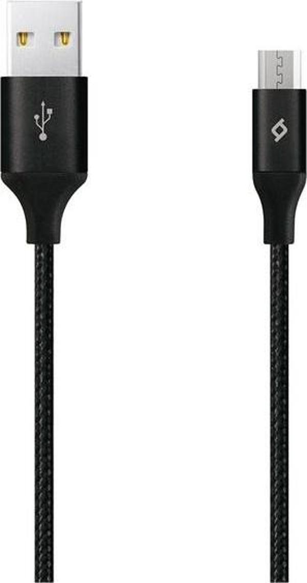 Ttec AlumiCable XXL Micro USB Kablo Siyah 3M 2DK22S - Image 1