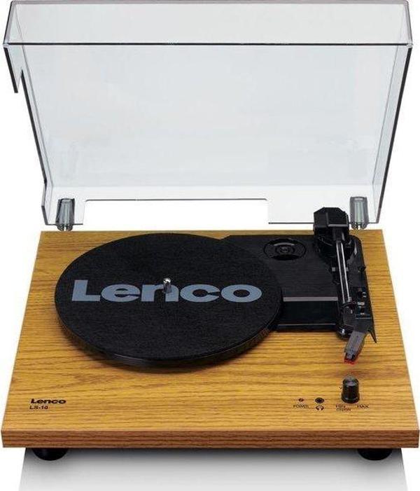 Lenco LS-10WD Entegre Hoparlörlü Ahşap Pikap Kahverengi - Image 1