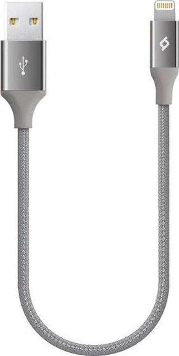 Ttec AlumiCable Mini 30 cm Lightning Şarj Kablo Uzay Grisi 2DK28UG - Image 1
