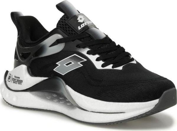 LOTTO SIENA 4PR SİYAH BEYAZ COMFORT CASUAL ANATOMİK SPOR AYAKKABISI - Image 1