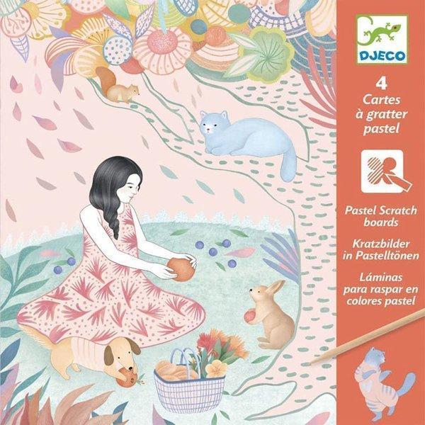 Djeco Scratch Cards The Picnic - Image 1