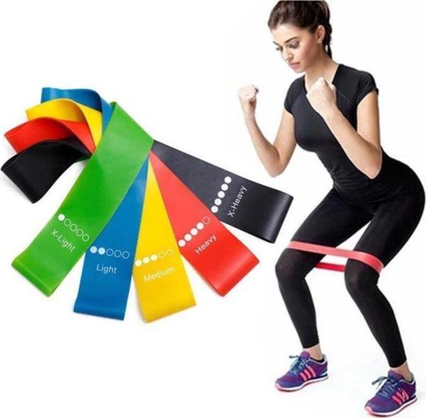 Clifton 3 Lü Farklı Dirençte Squat Bandı Hafif Orta Sert Pilates Aerobik Çalışma Lastiği Egzersiz Fitness - Image 1
