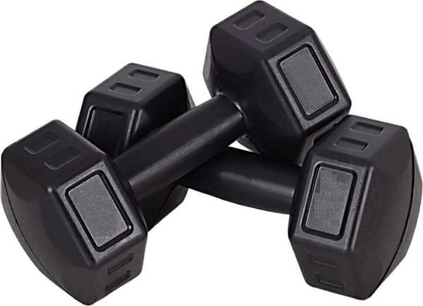 AYLA STAND Spor 1Kg X 2 Adet Dambıl Seti Siyah - Image 1
