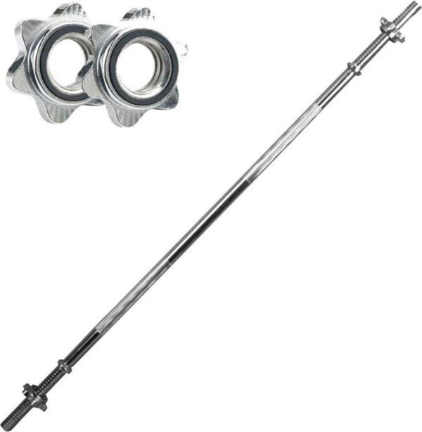 Buffer Düz Bar 120 Cm Krom Halter Ağırlık Barı - Image 1