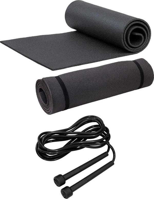 Buffer Pilates Yoga Matı 7 Mm Ve Atlama Ipi Pilates Egzersiz Seti Evde Spor Seti - Image 1