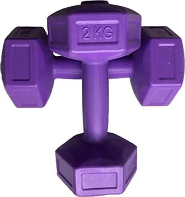 Leyaton 1 Kg Dambıl Ağırlık 1 Kg Tek Mor Dambıl - Image 1