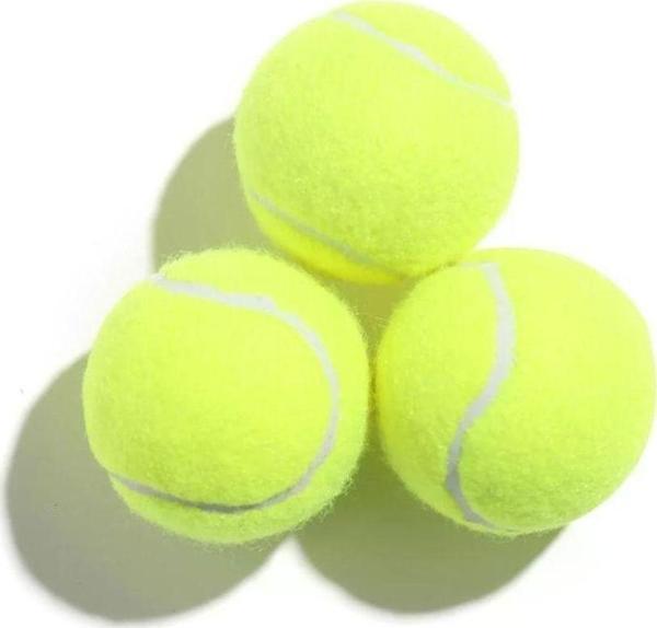Leyaton 3 Adet Sarı Tenis Topu Antrenman Tenis Topu Tpwl-003 - Image 1