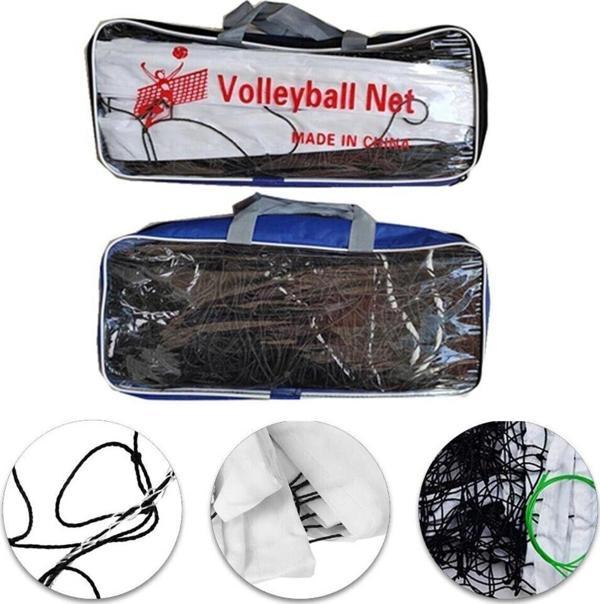 Leyaton 9.5 Metre Taşınabilir Pratik Ve Profesyonel Voleybol Filesi Beach&Okul&Sahil&Otel Tipi Voleybol Ağı - Image 1