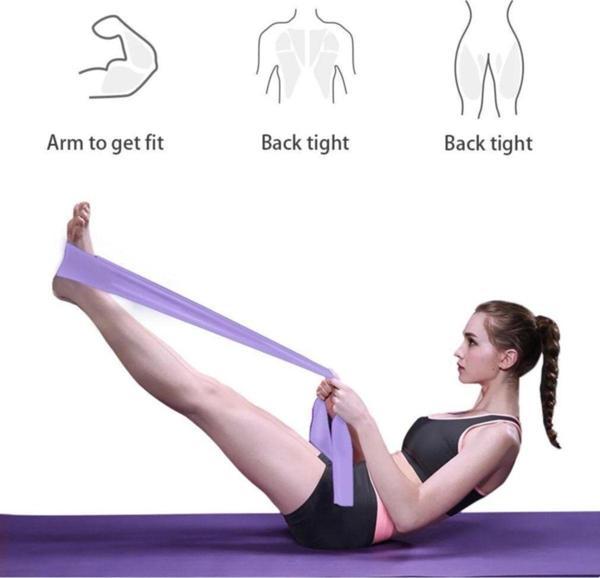 Leyaton Pilates Bandı Pilates Egzersiz Direnç Lastiği 1 Adet - Image 1