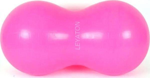 Leyaton Pilates Topu Fıstık Top Egzersiz Pilates Topu Pembe +Pompa - Image 1