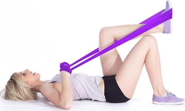 Leyaton Elastik Genişletici Streç Egzersiz Lastik Bant Fitness Ekipmanları Mor - Image 1