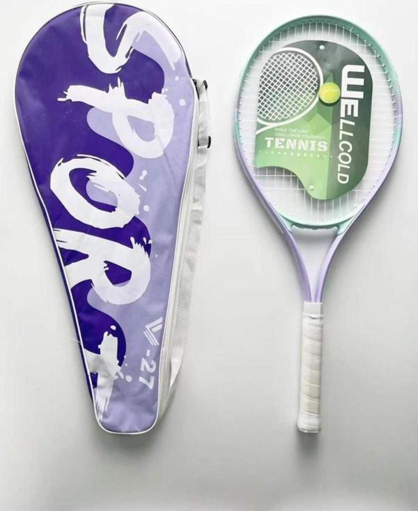 Wellcold Yüksek Kalite Düşük Sarsılma Pro Tenis Raketi 27 Inch L1 + Taşıma Çantası - Image 1