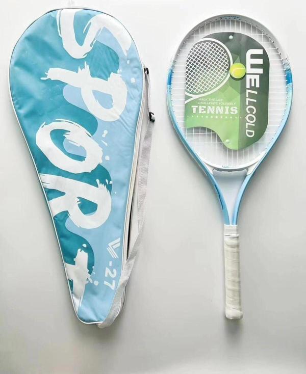Wellcold Yüksek Kalite Düşük Sarsılma Pro Tenis Raketi 27 Inch L1 + Taşıma Çantası - Image 1