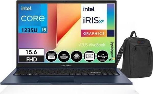 Asus Vivobook X1502ZA 15 Intel Core I5 1235U 12.nesil 24GB 512GB SSD Windows 11 Home 15.6 Fhd Bilgisayar+Çanta Hediyeli - Image 1