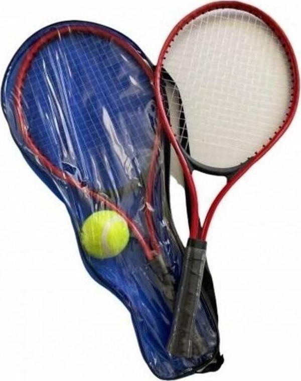 Muba Çocuk Tenis Raketi Seti 21'' 2 Raket+1 Top Çantalı Set - Image 1
