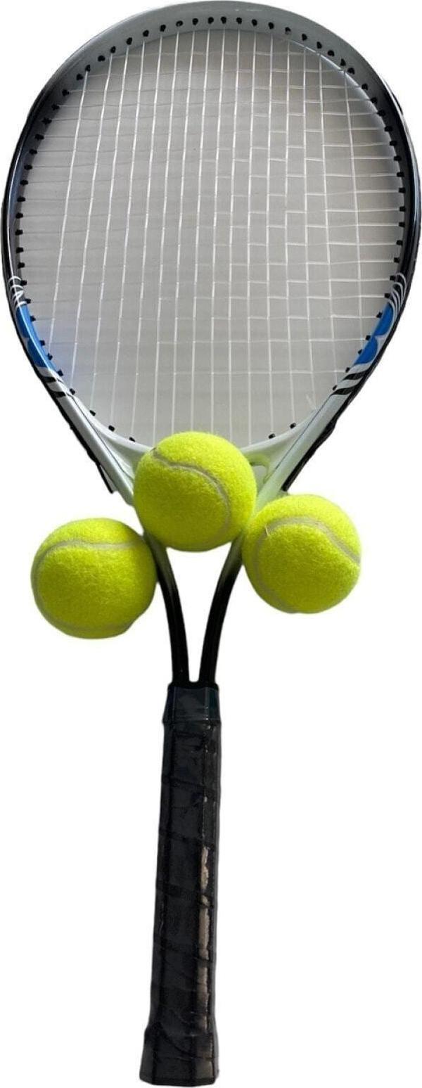 Muba Yetişkin Kort Tenis Raketi Seti Başlangıç Seviye Tenis Raketi Seti Taşıma Çantası Kırmızı - Image 1