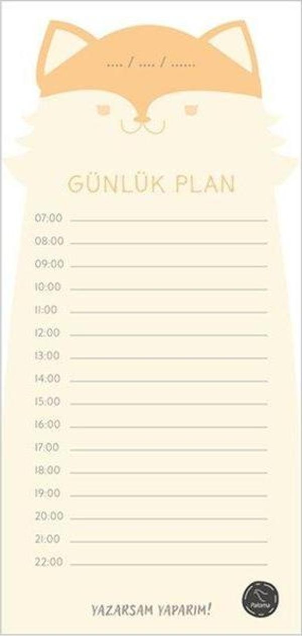 Paloma Yayınevi Paloma Tilkili Günlük Plan Bloknot - Image 1