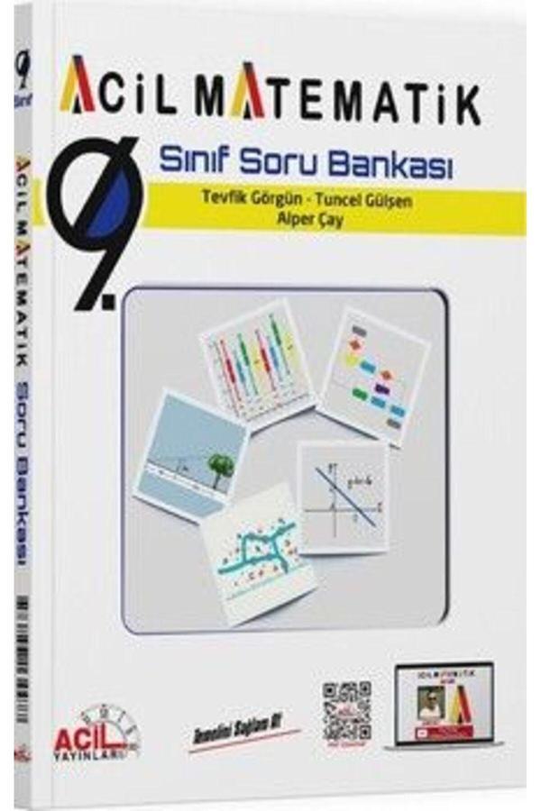 Acil Yayınları 9. Sınıf Acil Matematik Soru Bankası - Acil Yayınları - Image 1