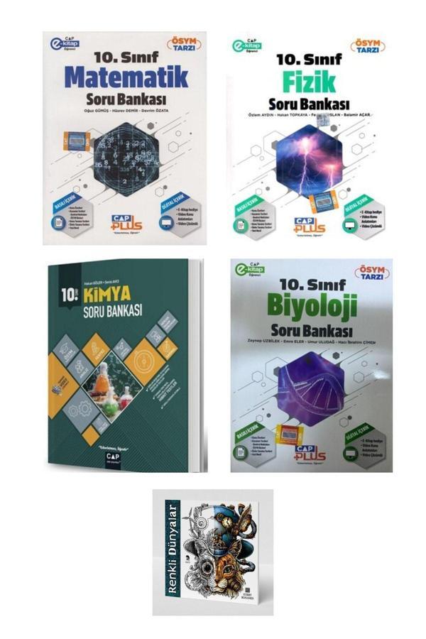Çap Yayınları 2025 - 10. Sınıf Tüm Dersler Sayısal Soru Bankası Seti (5 KİTAP) Renkli Dünyalar Hediyeli - Çap Yayınları - Image 1