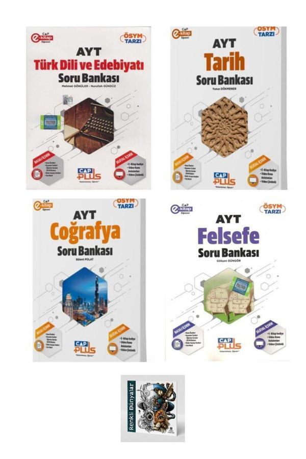 Çap Yayınları 2025 Ayt Sözel Soru Bankası Seti 4 Kitap (RENKLİ DÜNYALAR HEDİYELİ) - Çap Yayınları - Image 1