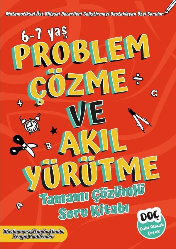 Dahi Olacak Çocuk Yayınları Problem Çözme ve Akıl Yürütme Tamamı Çözümlü Soru Bankası 6-7 Yaş (1 ve 2. Sınıf) - Dahi Olacak Çocuk Yayınları - Image 1