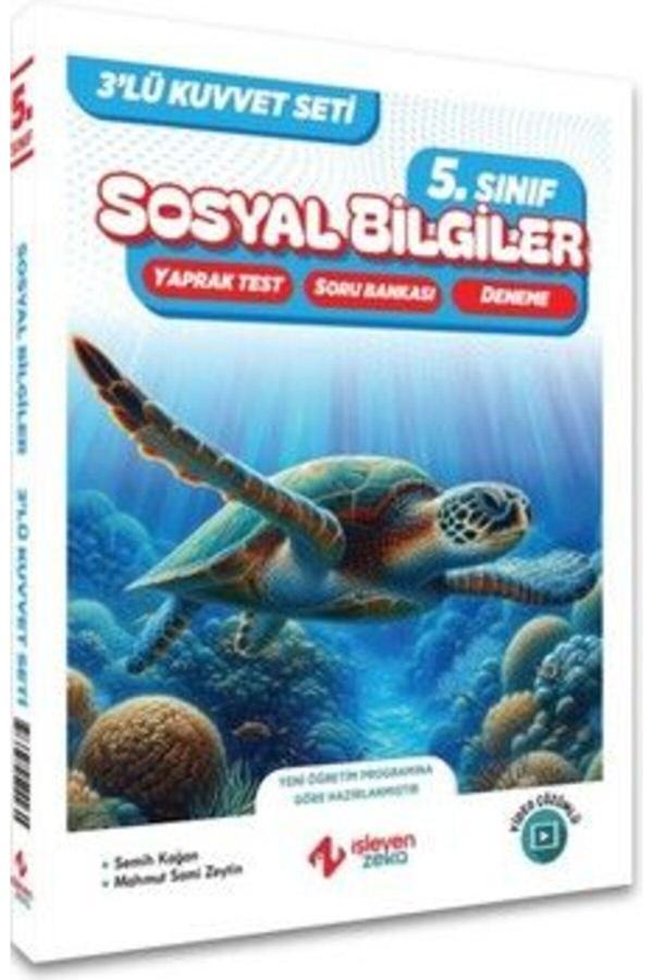 İşleyen Zeka Yayınları İşleyen Zeka 5. Sınıf Sosyal Bilgiler 3 lü Kuvvet Serisi Seti - İşleyen Zeka Yayınları - Image 1