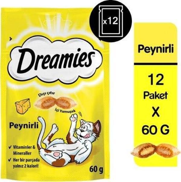 Dreamies Peynirli Kedi Ödül Maması 12X60 gr - Image 1
