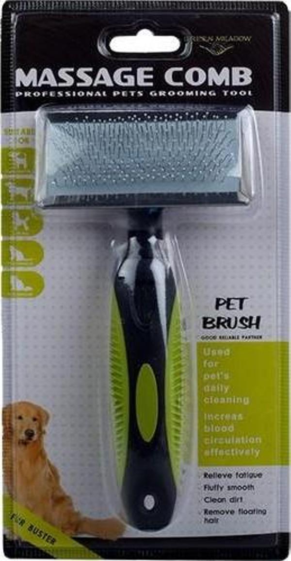 Massage Comb Plastik Saplı Tel Fırça 17.3X9X2.9 cm - Image 1