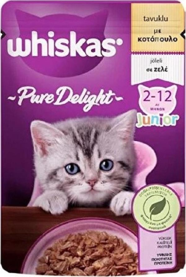 Whiskas Tavuklu Güveç Yavru Kedi Yaş Maması 28X85 gr - Image 1