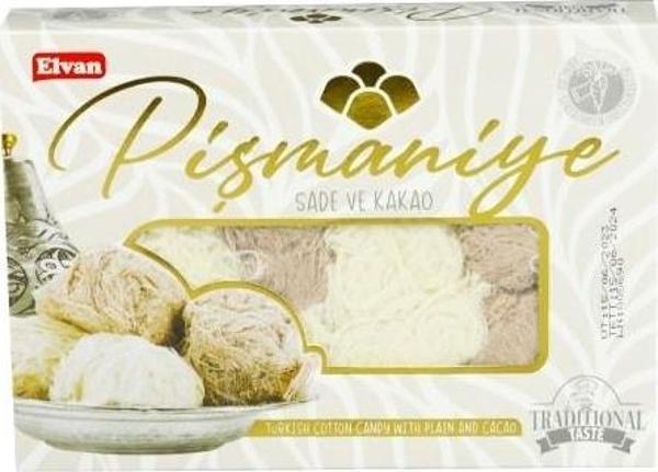 Elvan Pişmaniye Sade ve Kakao 240 Gr. (1 Paket) - Image 1