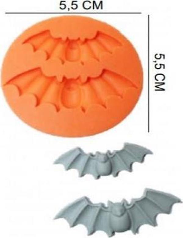 ŞEKER HAMUR KALIBI SİLİKON YARASA 5,5*5,5 CM - Image 1