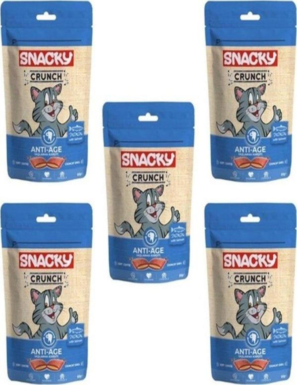 Crunch Anti-age Yaşlanma Karşıtı Somonlu Kedi Ödül Maması 60grx5 Adet - Image 1