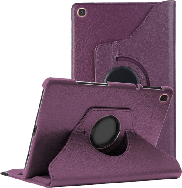  Galaxy Tab A 10.1 T510 Kılıf Dönebilen Standlı 360 Tablet Kılıfı MOR - Image 1