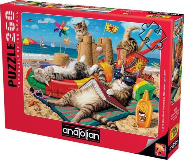 Anatolian 260 Parça XL Puzzle - Kedilerin Plaj Keyfi 3322 - Image 1