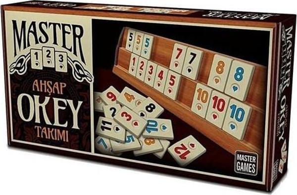 Master Games Ahşap Okey Oyun Takımı - Image 1