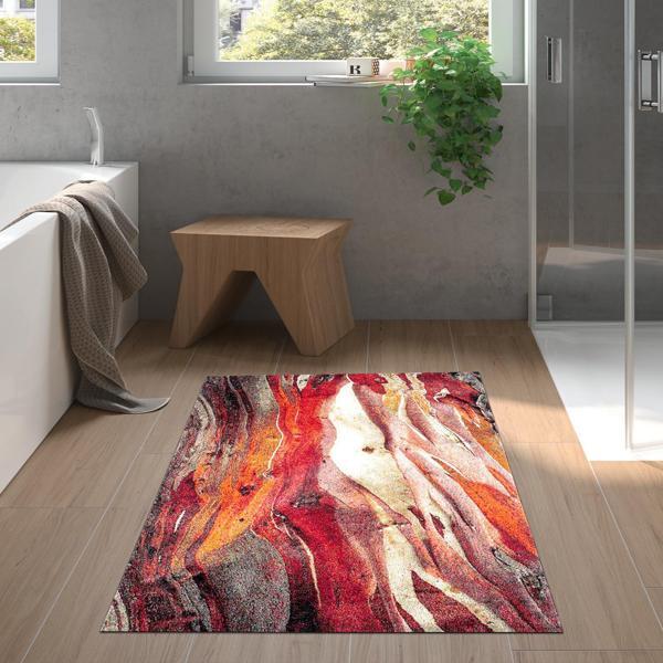 Dekoreko Kaymaz Taban Djt Banyo Halısı Star Pamuk Modern S5050 - Image 1