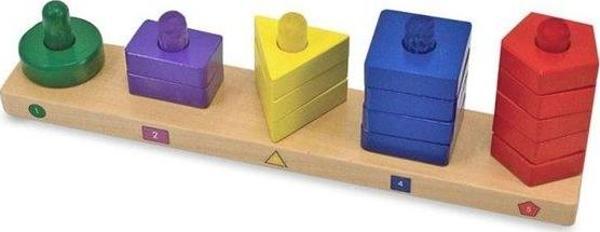 Melissa & Doug Renkli Şekil Dizme - Image 1