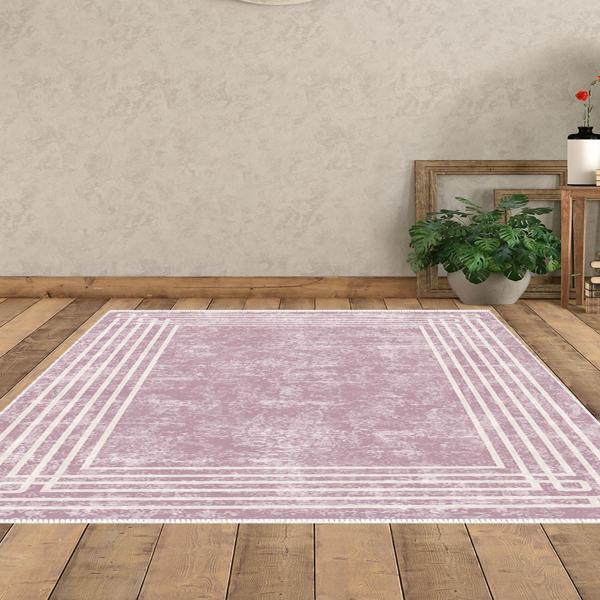 Dekoreko Kaymaz Taban Djt Salon Halısı Star Pamuk Modern M5142 - Image 1