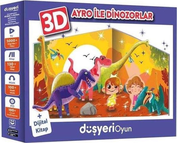 Düşyeri 3D Figürlü Ayro İle Dinozorlar Puzzle - Image 1