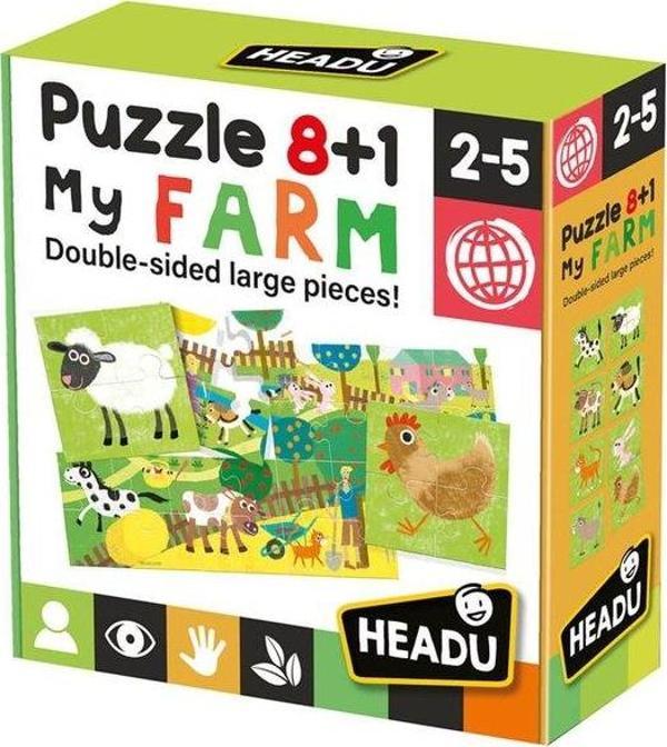 Headu 8+1 Çift Taraflı Çiftliğim Yapboz - Image 1