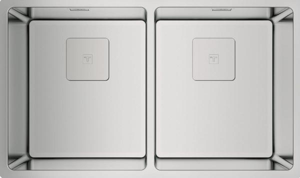 Teka Flexlinea RS15 2B 740 Tezgaha Sıfır/ Tezgah Altı/Tezgah Üstü 2 Gözlü Paslanmaz Çelik Evye - Image 1