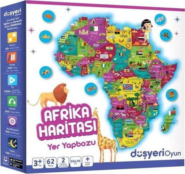 Düşyeri Yer Yapbozu Afrika Haritası Puzzle - Image 1