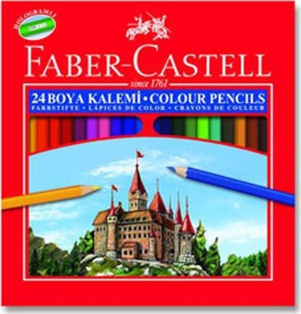 Faber-Castell Karton Kutu 24'lü Kuru Boya Seti - Image 1