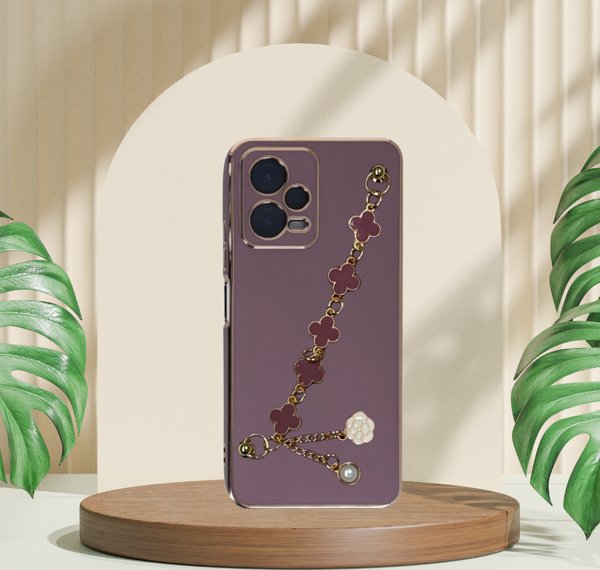 XİAOMİ REDMİ NOTE 12 PRO PLUS 5G ELÇEK ŞANZELİZE KILIF LİLA - Image 1