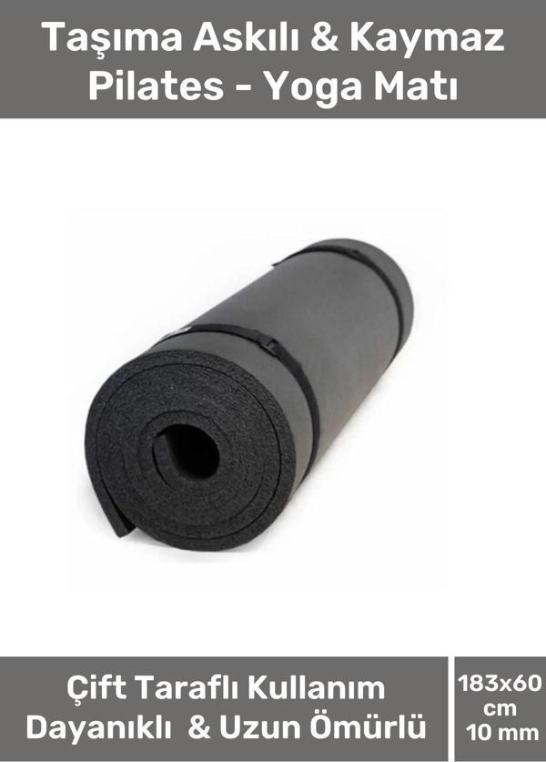 Konfor Modeli Çift Taraflı Kaymaz Silinebilir Antibakteriyel Pilates Meditasyon Minderi 10 mm Mat - Image 1