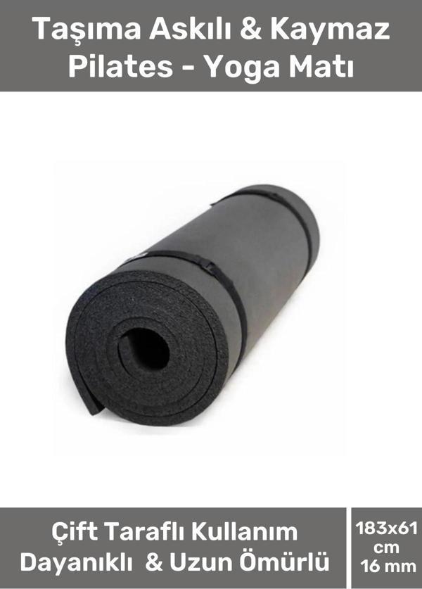 Konfor Modeli Çift Taraflı Kaymaz Silinebilir Antibakteriyel Pilates Meditasyon Minderi 16 mm Mat - Image 1